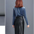 Leather Skirt Ladies Bag Hip Pencil Skirt - ROUTINE FASHION