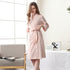 Bathrobe Three-quarter Sleeve Absorbent Quick-drying Pajamas - ROUTINE FASHION
