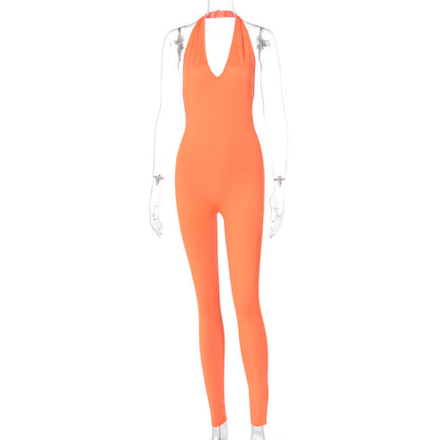Women Skinny Sleeveless Jumpsuit - ROUTINE FASHION