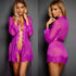 Women sleepwear robe dress Lace Nightwear Fashion - ROUTINE FASHION