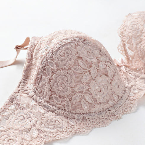Lace bras gathered together for a breathable bra - ROUTINE FASHION