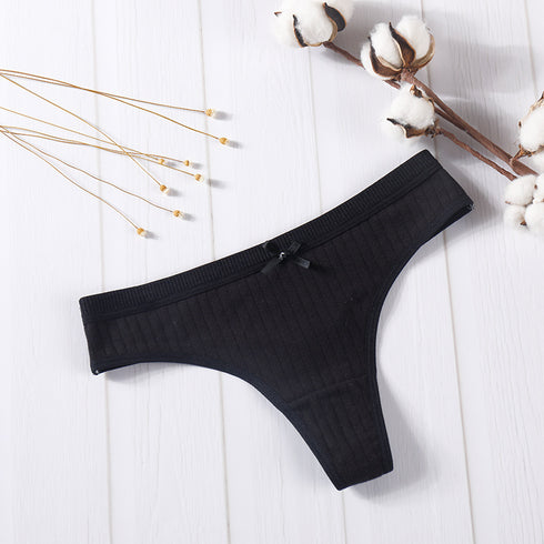 Women's cotton thong - ROUTINE FASHION