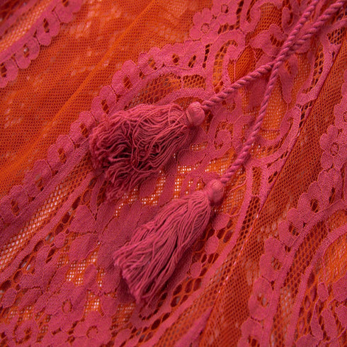 Lace perspective trousers women lace - ROUTINE FASHION