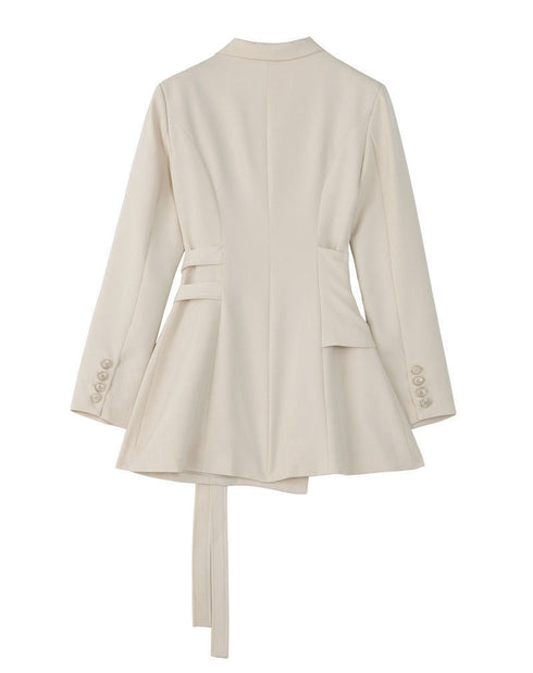 Women's girdle design blazer - ROUTINE FASHION
