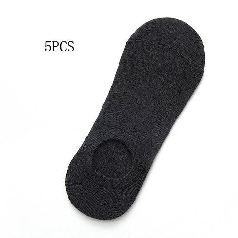 Socks Men And Women Solid Color Boat Socks Spring Invisible Socks Socks Socks Net Red Men'S Socks - ROUTINE FASHION