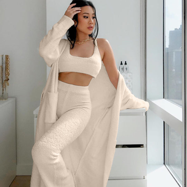 Belted bathrobe home wear - ROUTINE FASHION