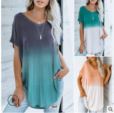 Women's blouse with gradient print - ROUTINE FASHION