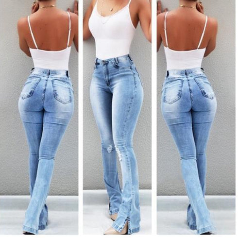 High waist flared jeans - ROUTINE FASHION