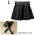 High waist Faux Leather Skirt sun skirt pleated skirt - ROUTINE FASHION