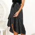 Spotted pleated wavy skirt - ROUTINE FASHION