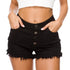 Denim shorts hot pants - ROUTINE FASHION