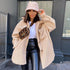 Women Winter Faux Fur Warm Long Coat Korean Teddy Coats - ROUTINE FASHION