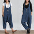 Loose Denim Jumpsuit For Women - Harem Pants For Woman - ROUTINE FASHION