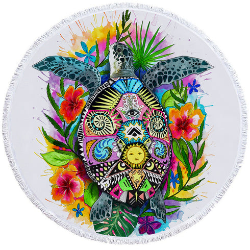 Round beach towel - ROUTINE FASHION