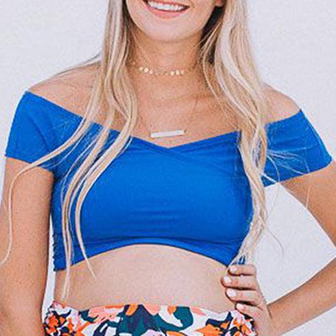 Printed pregnant women split swimsuit - ROUTINE FASHION