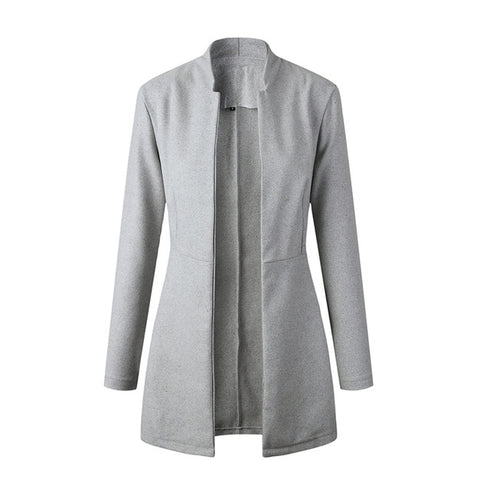 jacket blazer Women for Work white Fashion Formal female - ROUTINE FASHION