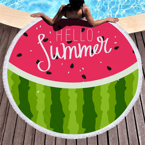 Printed beach towel microfiber bath towel beach cushion - ROUTINE FASHION