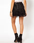 PU Leather Fringe Bag Hip Skirt Skirt - ROUTINE FASHION