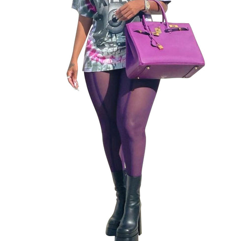 Sexy Tight Mesh See-Through Leggings Women Trousers - ROUTINE FASHION