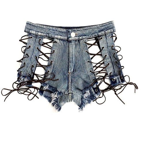 Women's Denim Shorts hot pants - ROUTINE FASHION