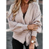 Women's Wide-sleeved Cardigan Knit Sweater Lace-up Top Sweater Women - ROUTINE FASHION