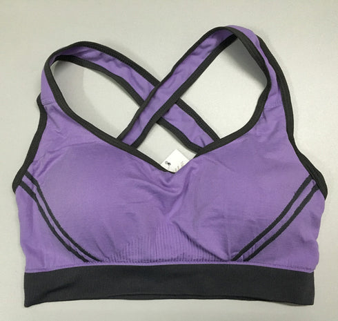 Women Athletic Vest Padded Tank Top Gym Fitness Sports Bra Stretch Cotton Seamless Breathable Yoga Bras Underwear - ROUTINE FASHION