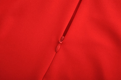 High waist ruffled hip wrap holiday skirt - ROUTINE FASHION