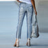 Casual Women's Elasticated Lace-up Slim-fit Jeans - ROUTINE FASHION
