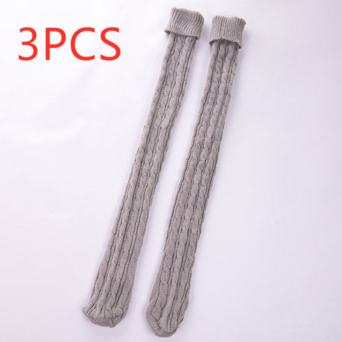 Long tube over the knee pile of socks - ROUTINE FASHION