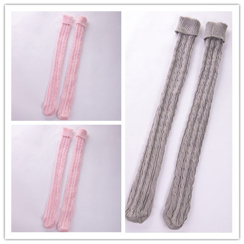 Long tube over the knee pile of socks - ROUTINE FASHION