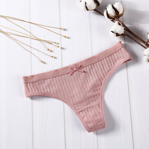Women's cotton thong - ROUTINE FASHION