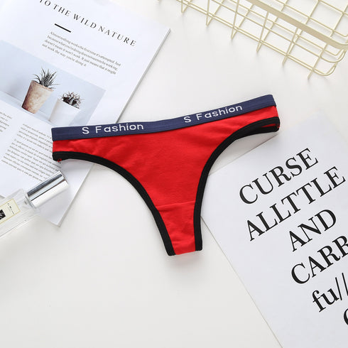 Women's cotton thong panties - ROUTINE FASHION
