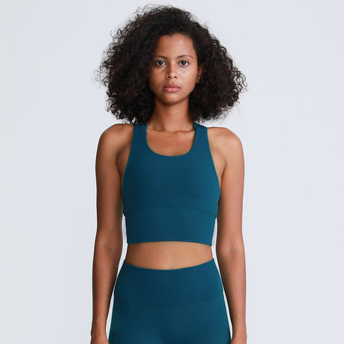 High Support Padded Gym Athletic Sports Bras Tops Women Naked Feel Yoga Fitness Workout Running Crop Bras - ROUTINE FASHION