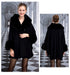 Women's Rex Rabbit Fur Shawl Cape - ROUTINE FASHION