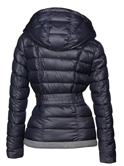 Cold-proof Hand Stuffed Cotton Waterproof Thick Fashion Jacket - ROUTINE FASHION