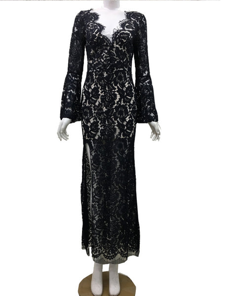 Lace dress evening dress - ROUTINE FASHION