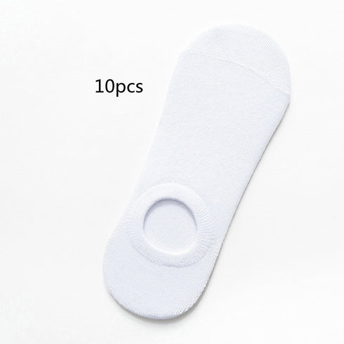 Socks Men And Women Solid Color Boat Socks Spring Invisible Socks Socks Socks Net Red Men'S Socks - ROUTINE FASHION