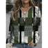 Women's Tops Checkered Sweaters Fleece Jackets - ROUTINE FASHION