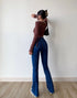 American Retro Slim Double Button Pocket Jeans - ROUTINE FASHION