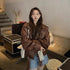 Fashionable Short Motorcycle Leather Coat Women - ROUTINE FASHION