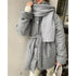 Women's Parka Coat With Front Buttons - ROUTINE FASHION