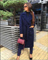 Lapel tie women woolen coat - ROUTINE FASHION