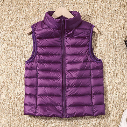 Lightweight down jacket women's Vest Short Size Large - ROUTINE FASHION