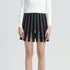 Zipper Design Short Skirt A-Line Pleated Skirt Women - ROUTINE FASHION