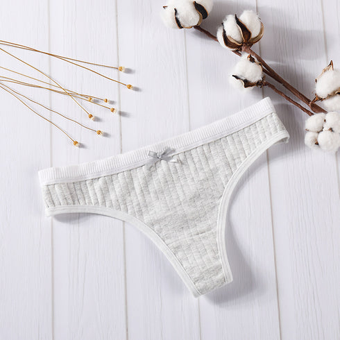Women's cotton thong - ROUTINE FASHION
