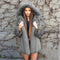 Faux fur hooded coat for women - ROUTINE FASHION