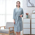 Bathrobe Three-quarter Sleeve Absorbent Quick-drying Pajamas - ROUTINE FASHION