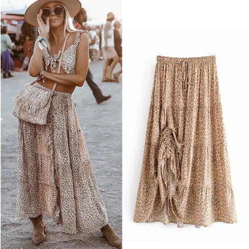 Printed pleated skirt - ROUTINE FASHION