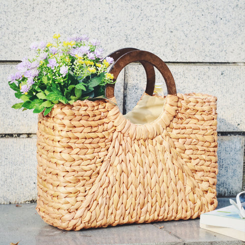 Beach rattan bag - ROUTINE FASHION