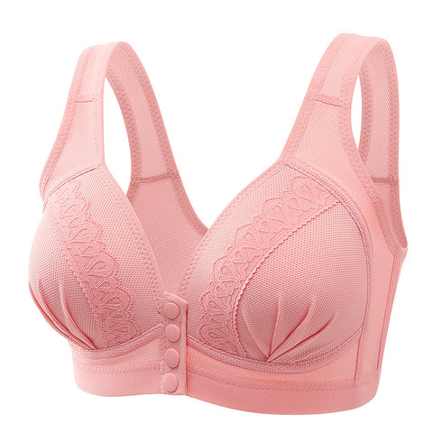 Bras For Women Front Closure Button Bra Wireless Bralette Push Up Brassiere Bra Tube Top Vest Underwear - ROUTINE FASHION